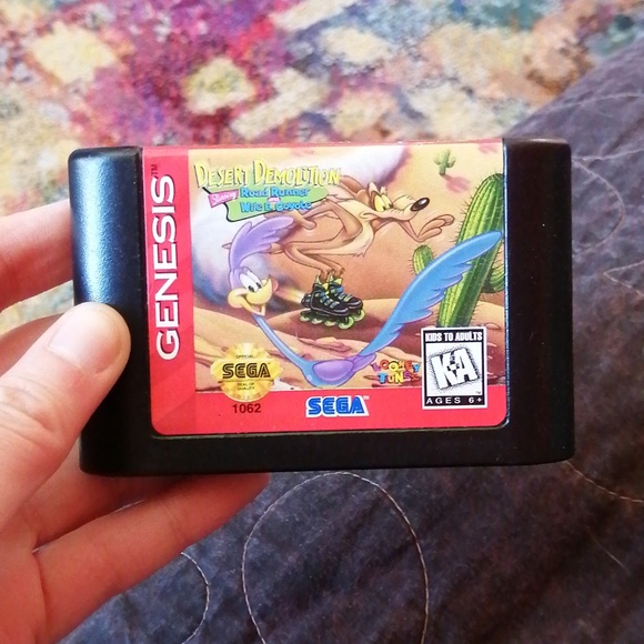 sega Other - 💀 Desert Demolition video game for Sega Genesis.